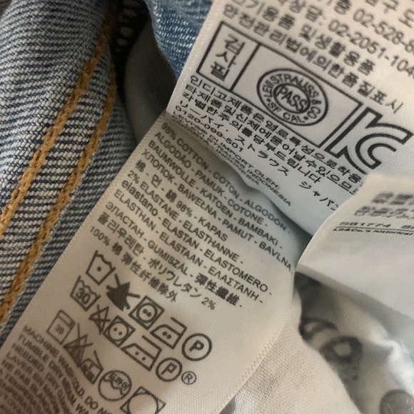 Levi’s Premium Wedgie Ankle Jeans  Womens Size 24 - Picture 11 of 13